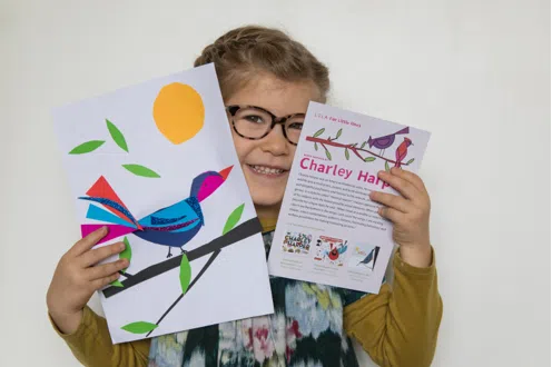 Lots of Lovely Art box for children art project inspired by Charley Harper