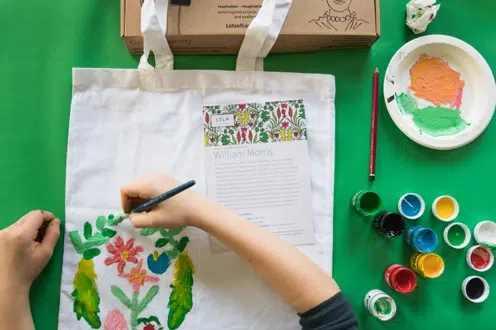 LoLA Textured Texiles Art Craft Box for Children William Morris