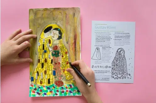 LoLa Let There Be Love Art and craft boxes for children inspired by Gustav Klimt