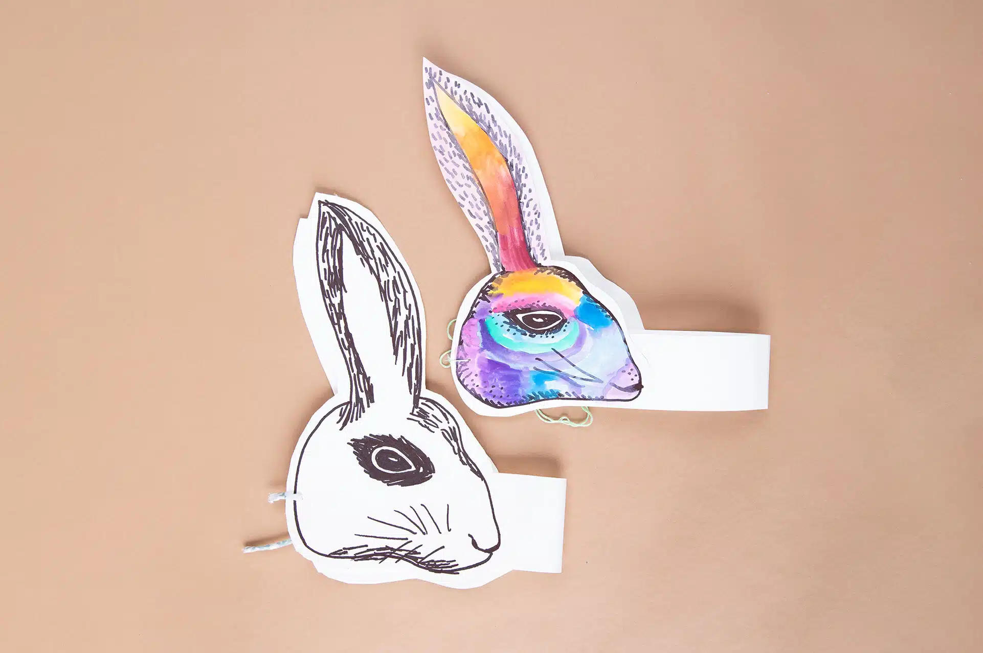 Easter Art Projects for Children Bunny Headress