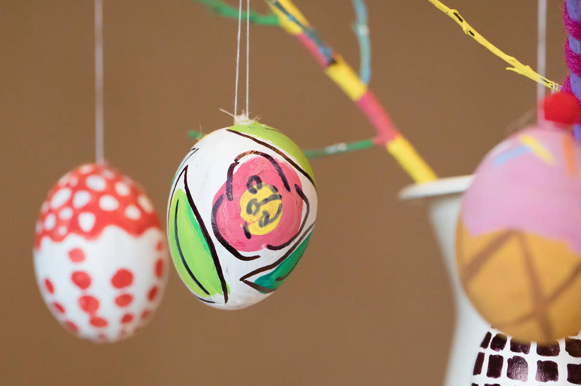 Easter Art Projects for Children Egg Painting inspired by Georgia O'Keeffe