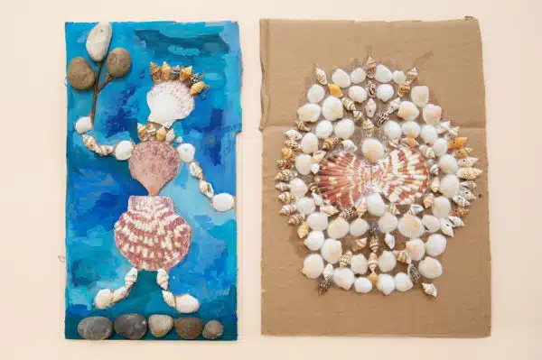 LoLA Sea Shells on the Seashore shell art project