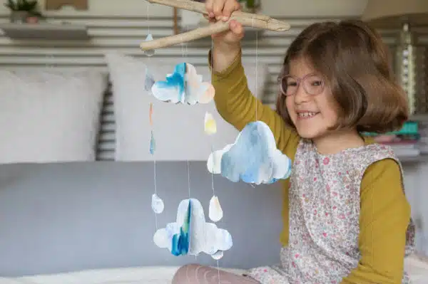Turner Cloud mobile art projects for young children inspired by artists