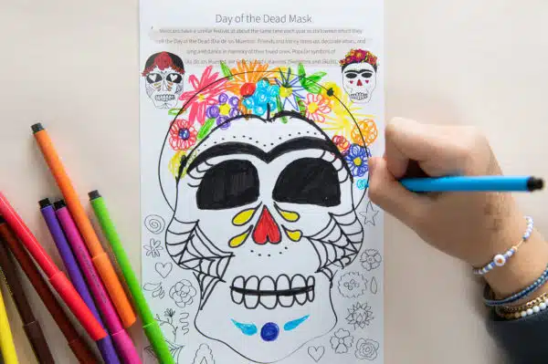 LoLA Sketchbook Halloween day of the dead mask