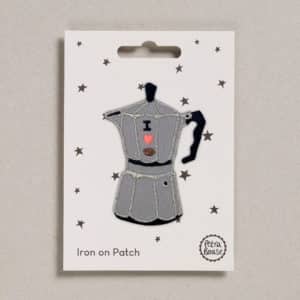 Moka Pot Iron on Patch