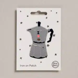 Moka Pot Iron on Patch