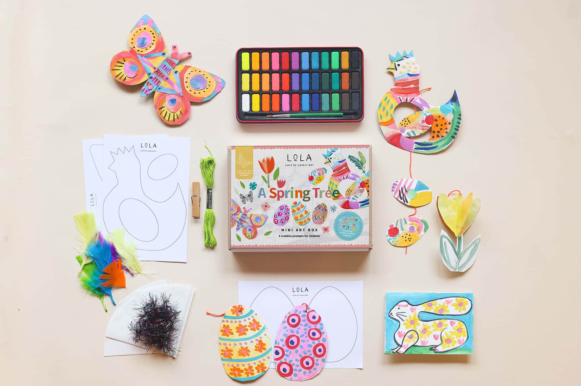 A Spring Tree Mini Art Box
